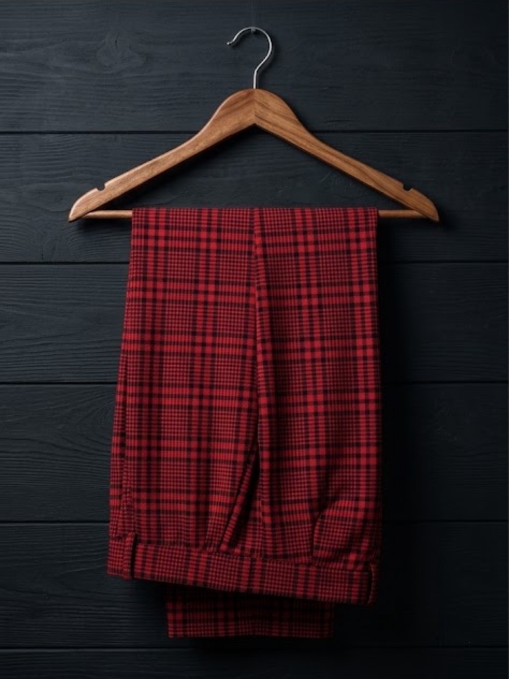 Size L Red and Black Plaid Pants emo retro vintage rock Halloween